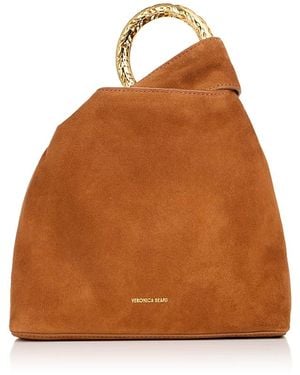 Veronica Beard Suede Clutch - Brown