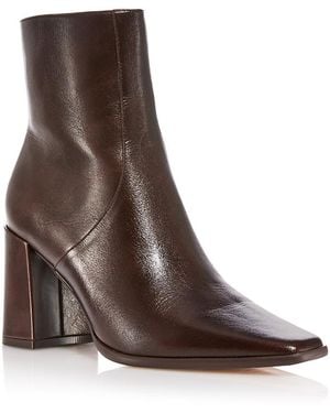 Aqua Mac Zip Up Boots - Brown