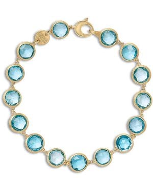 Marco Bicego 18K Topaz Bezel Link Bracelet - Blue