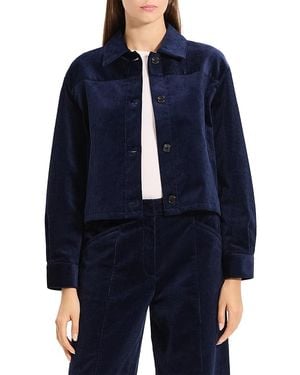 Theory Corduroy Shirt Jacket - Blue