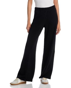 Aqua Melody Wide Leg Sweatpants - Black