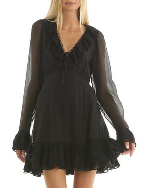 SECRET MISSION Poet Dress - Black