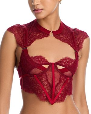Thistle & Spire Minna Lace Bodice - Red
