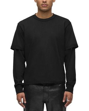 Hudson Jeans Hybrid Crewneck Shirt - Black