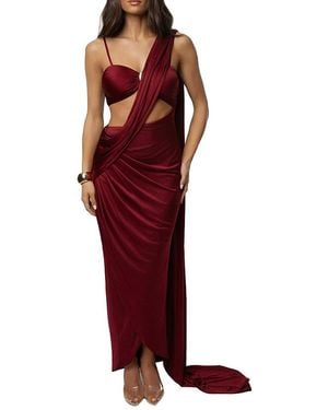 JLUXLABEL Love And Legacy Draped Dress - Red