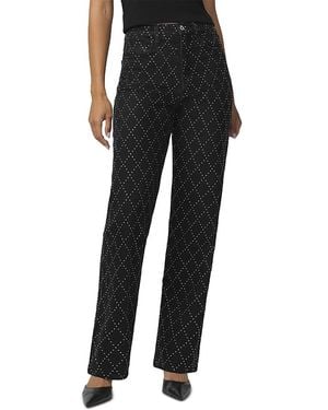 Joe's Jeans The Margot Embellish High Rise Jeans - Black