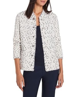 NIC+ZOE Nep Weave Jacket - White