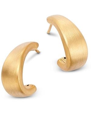 Bloomingdale's Fine Collection Satin Finish J Hoop Earrings - Metallic