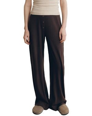 VIR VITA Pointelle Lounge Pant - Black