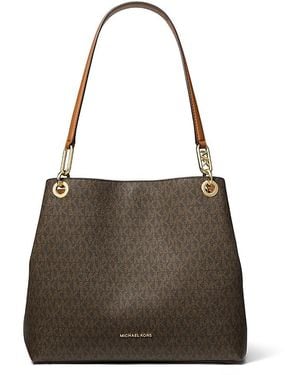 Michael Kors Kensington Large Shoulder Tote - Brown