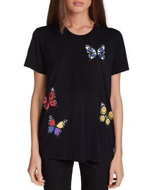 Lauren Moshi Wolf X Butterfly Tee - Black