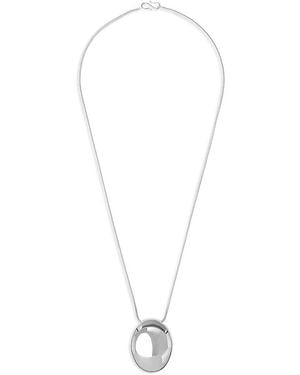 LIE STUDIO Julia Pendant Necklace, 16.5 - White