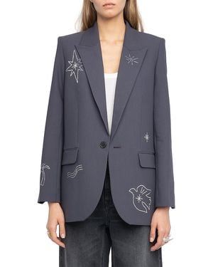 Zadig & Voltaire Vival Blazer - Gray