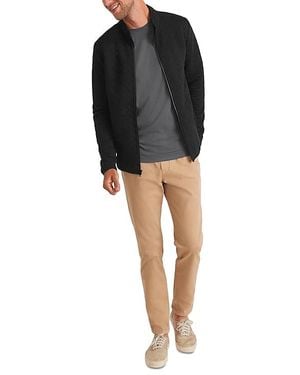 Marine Layer Corbet Quilted Full Zip Jacket - Black