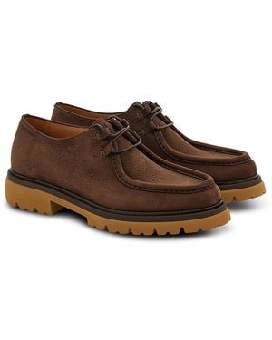 Ferragamo Chunky Lace Up Loafers - Brown