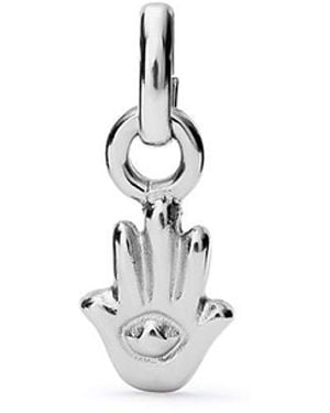 Uno De 50 Charm With The Fatima's Hand - White