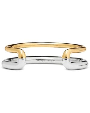 Kate Spade Interlock Cuff Bangle Bracelet - Metallic