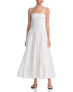 Peixoto Clementine Tiered Maxi Dress - White