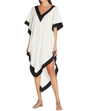 VALIMARE Aria High-Low Crepe De Chine Cover-Up Dress - White