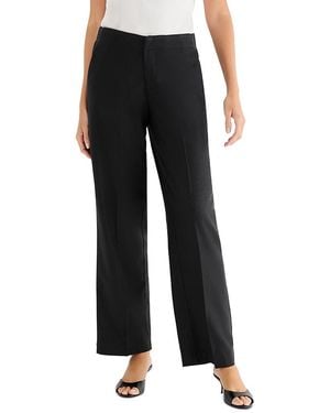 NIC+ZOE Lenox Wide Leg Stretch Pants - Black