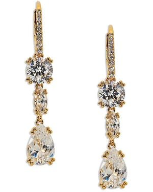 Nadri Twinnie Leverback Drop Earrings - Metallic