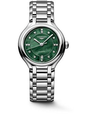 Longines Primaluna Watch, 30Mm - Green