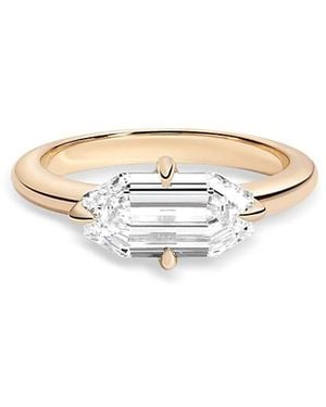 Shahla Karimi From The Luxe Collection Certified Lab Grown Diamond East West Step Cut Octagon Ring - White