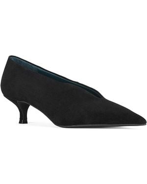 Jeffrey Campbell Suede Kitten Heel Pumps - Black