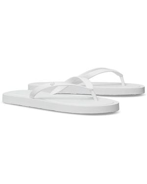 Tory Burch Kira Padded Flip Flop Sandals - White