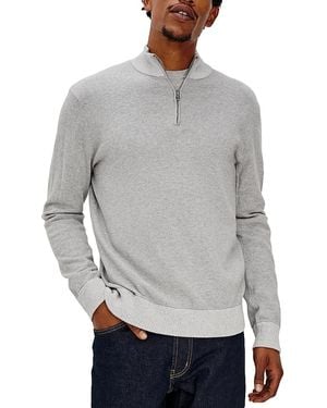 Rails Waylon Quarter Zip Sweater - Gray