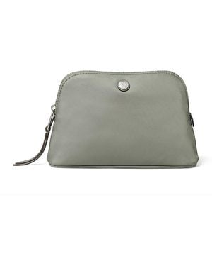 Tory Burch Small Dome Nylon Cosmetic Bag - Gray