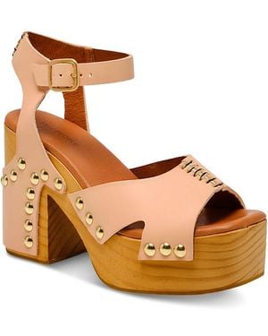 Free People Cecily Studded Platform Sandals - Brown