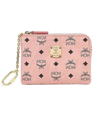 MCM Aren Zip Card Case in Black | Lyst