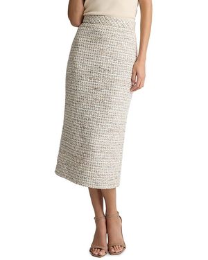 St. John Cote D'Azur Tweed Skirt - White