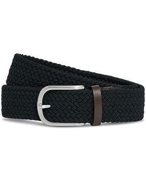 Reiss Elmont Woven Belt - Black