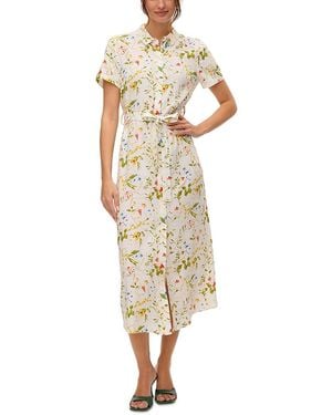 Vero Moda Short Sleeve Midi Shirt Dress - Metallic