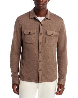 Peter Millar Crown Fleece Shirt Jacket - Brown
