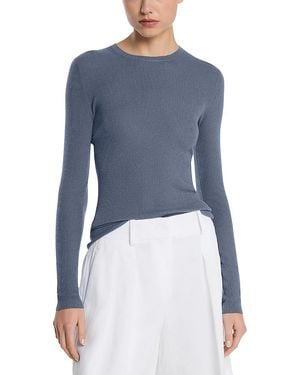 Michael Kors Cashmere Hutton Rib Top - Blue