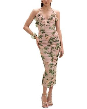 PATBO Lotus Midi Dress - Natural