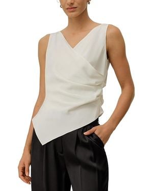 LILYSILK Elise V-Neck Silk Top - White