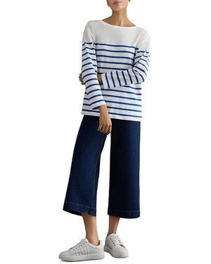 Hobbs Sian Striped Top - Blue