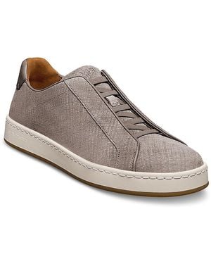 Allen Edmonds Banks Court Slip On Stretch Lace Sneakers - Brown