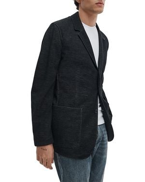 Rag & Bone Classic Fit Vincent Knit Blazer - Blue