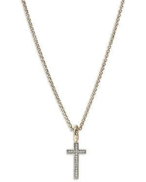 John Hardy 14K Jh Essentials Diamond Cross Pendant Necklace, 0.08 Tcw - Metallic