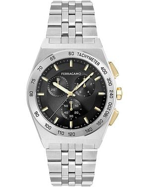 Ferragamo Vega New Chronograph, 42Mm - Gray
