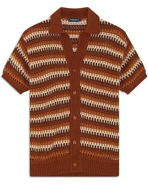 Frescobol Carioca Frescobol Carcioca Relaxed Fit Pinto Crochet Shirt - Brown
