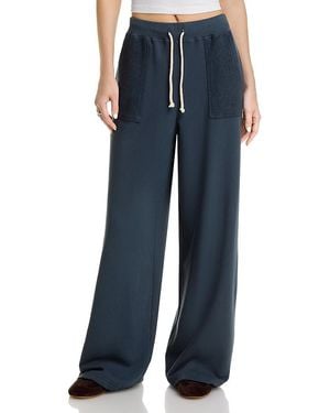 PERFECTWHITETEE Rosanna French Terry Reverse Pocket Pants - Blue