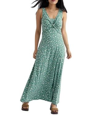Seasalt Cornwall May Apple Empire Line Maxi Jersey Dress - Green