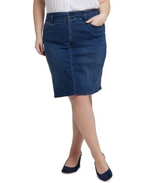NYDJ High Waist Jean Skirt - Blue