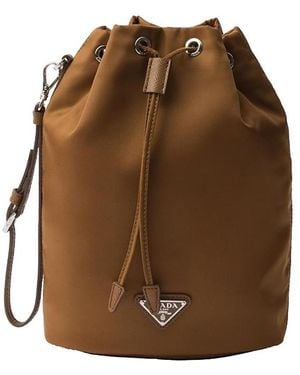 Prada Re-Nylon Pouch - Brown